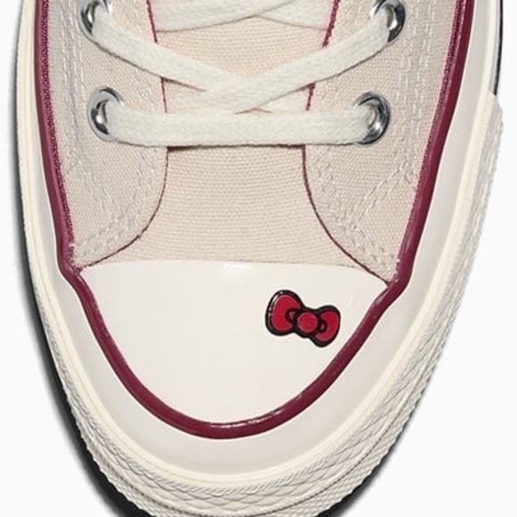 Converse High-Top Sneakers in Blush and Berry Accents - Picture 3 of 8